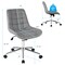 Costway Mid Back Armless Office Chair Adjustable Swivel Fabric Task Desk Chair